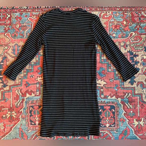 Reformation Black And White Striped Mini Dress Sz S - Picture 8 of 8